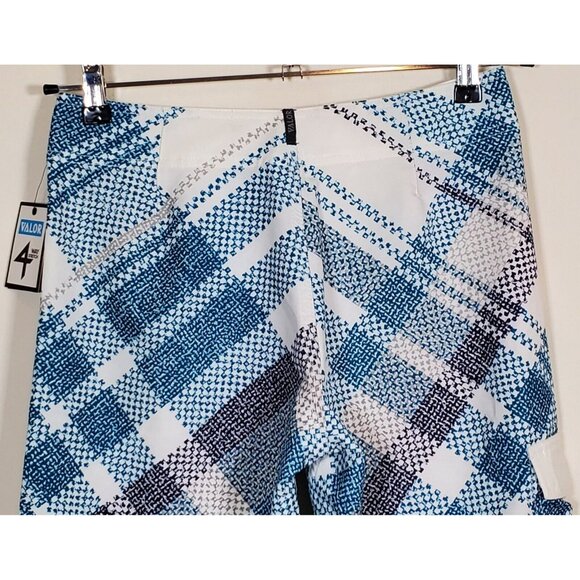 Valor Men's Size 28 Surf Board Shorts Blue Gray White Hawaiian Striped New - Picture 5 of 11
